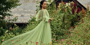 Robe verte pour mariage