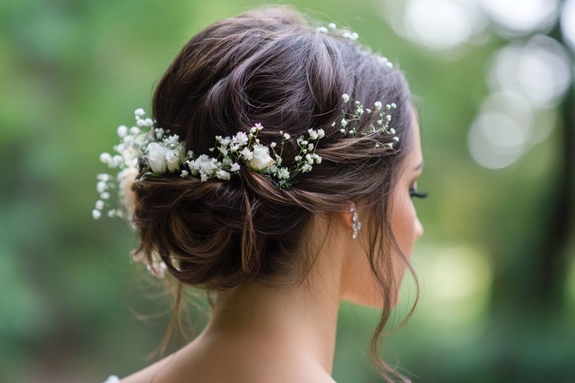 coiffeur court demoiselle d'honneur