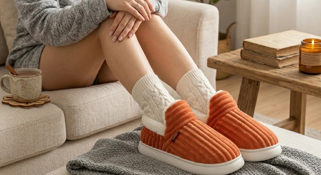 chausson femme pilou