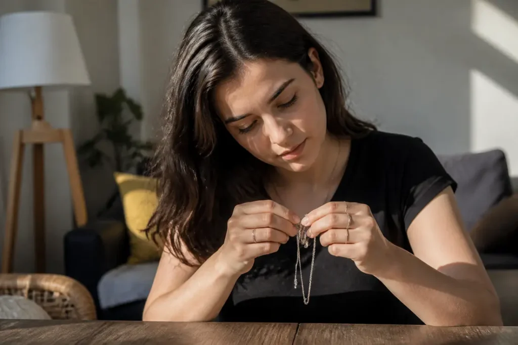 Quelle est la signification spirituelle d'un collier qui s'emmêle ?