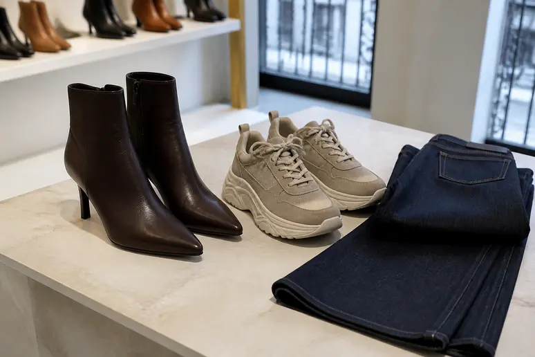 Comment porter un pantalon flare avec des chaussures à talons et des baskets compensées pour un style parfait.