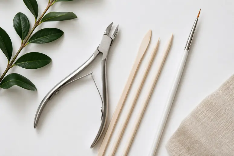 Ensemble d'outils professionnels pour le modelage et le cintrage des faux ongles.
